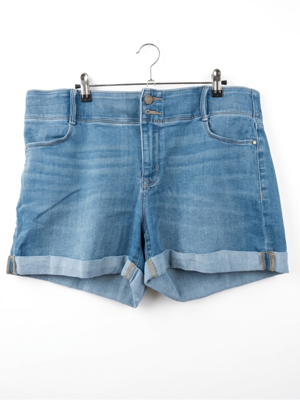 Apt. 9 Light Blue Rolled Cuff Denim Shorts